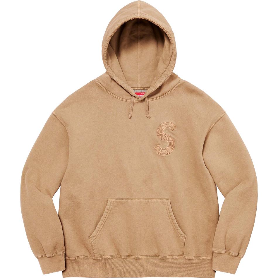 Brown Supreme Overdyed S Logo Hooded Sweatshirts | Supreme 352WY